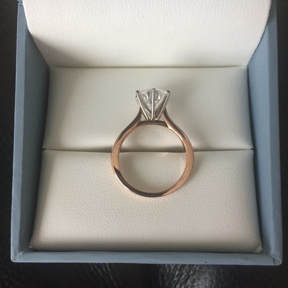 GORGEOUS 14k Rose Gold 1.90CT T.W. Solitaire Ring - Picture 3 of 14
